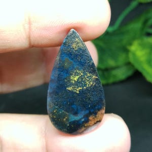 Blue opalized petrified wood chrysocolla Chalcedony