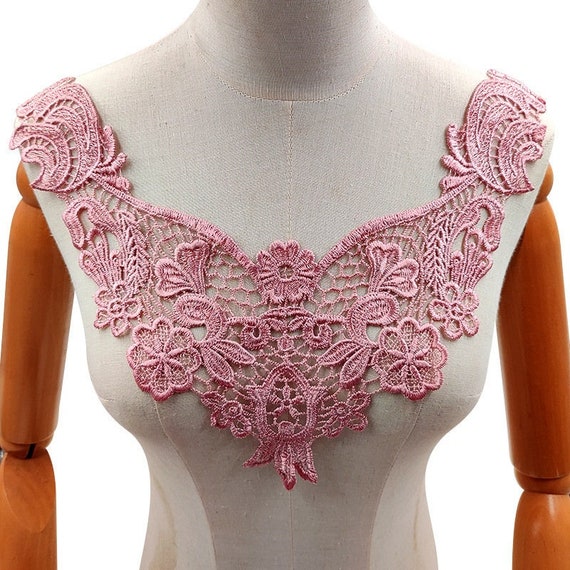 Vintage Lace Collar off White Embroidery Lace Collar