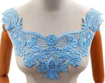 Vintage Lace Collar off White Embroidery Lace Collar