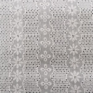 Off white Floral Cotton Fabric for Doll Dress, Boho Cotton Dress, Lace Top or Women&#39;s Clothing