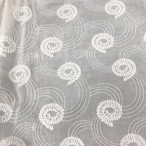 Ecru Cotton Lace Fabrics, retro style Crocheted lace fabric, cotton guipure lace fabric, 100% cotton lace fabric with round circles