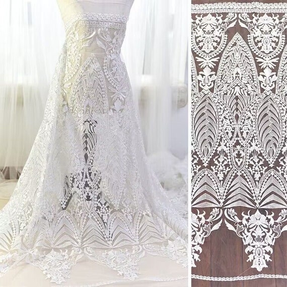 ivory fabric for wedding dress Glimmer Crystal Organza