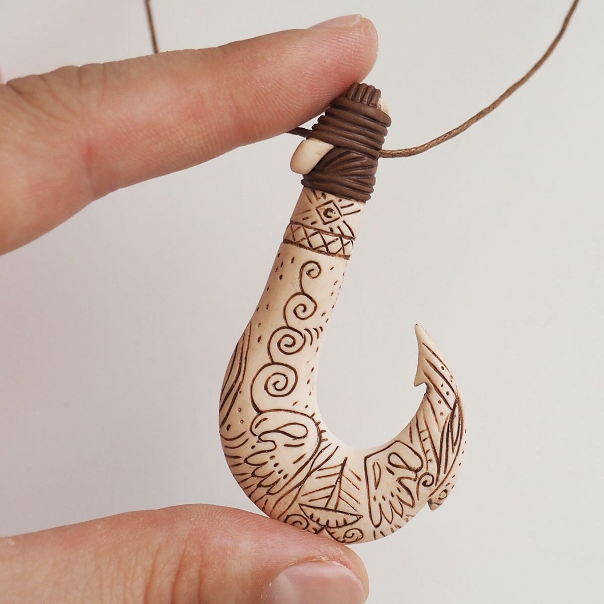 Maui Necklace Maui Fish Hook Pendant Moana Disney Maui Costume