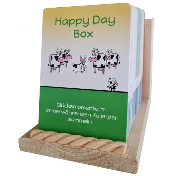 Happy Day Box | Weihnachtsgeschenk | Geschenk | immerwährender Kalender | Glücksbox | Tagebuch | Geburtstagsgeschenk | Hochzeitsgeschenk