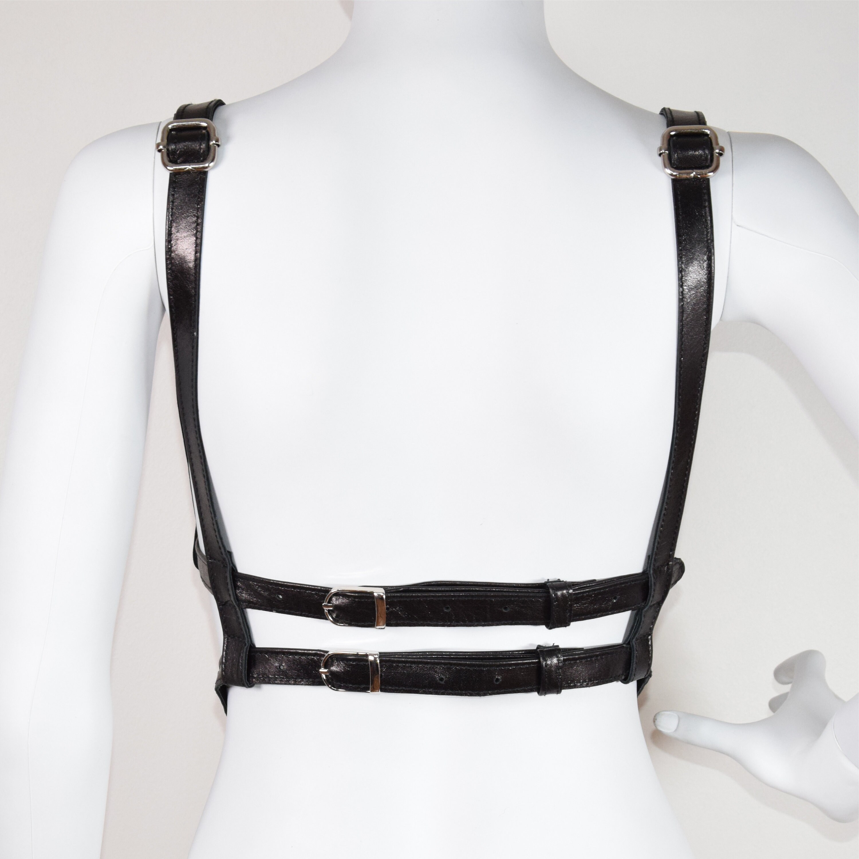Harness Belts For Woman REETAN Punk Gothic Leather Wing 