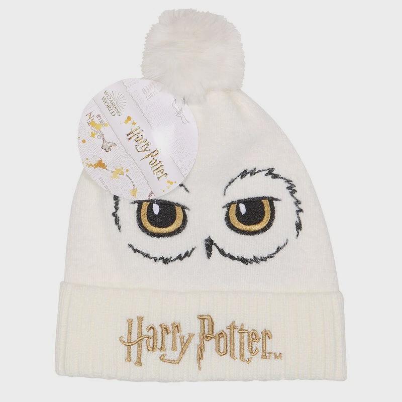 Harry Potter Hedwig Beanie – Cozy Owl-Inspired Knit Winter Hat, Magical Snowy Style, Soft Gift