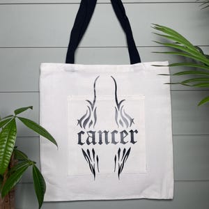 Cancer Astrology Tote Bag with Sigil Design