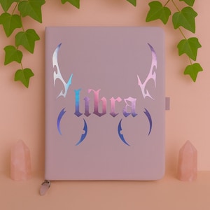 Journal du zodiaque Balance avec marque-page en cristal