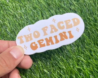 Two-Faced Gemini Sticker