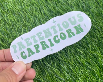 Pegatina de Capricornio pretencioso