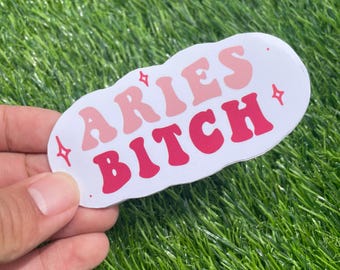 Pegatina de Aries B*tch