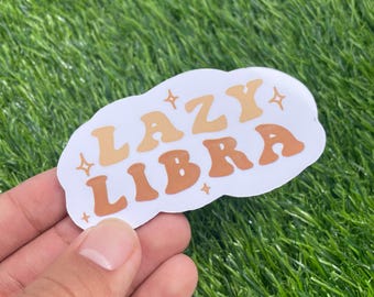 Lazy Libra Sticker