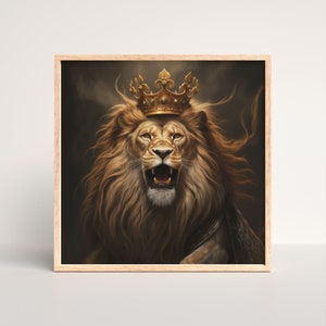 Lion of Judah DIGITAL DOWNLOAD Jesus Bible Art, Modern Bible Poster, Jesus Print Art Bible, Home decor wall art, Bible Christian scripture