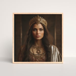 The Courageous Queen Esther , Jesus Art, Bible Art, Wall Art , Digital download, Church decor, Christian poster