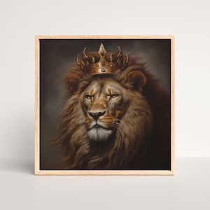 Lion of Judah DIGITAL DOWNLOAD Jesus Bible Art, Modern Bible Poster, Jesus Print Art Bible, Home decor wall art, Bible Christian scripture