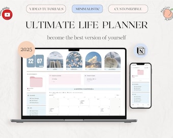 Notion Ultimate Life Planner: All-in-One Digital Dashboard (Digital Download)