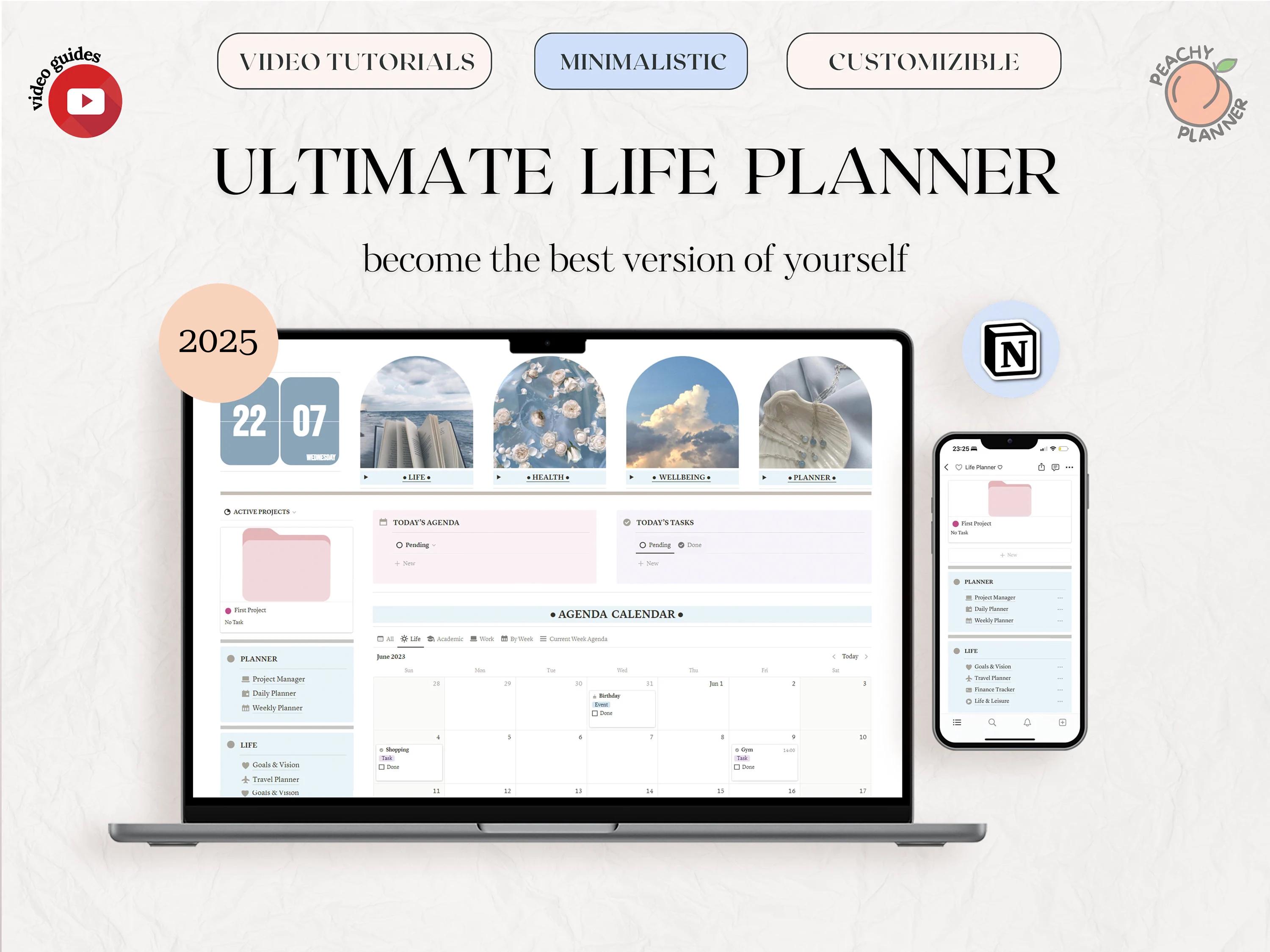 Notion Ultimate Life Planner: All-in-one Digital Dashboard (digital ...