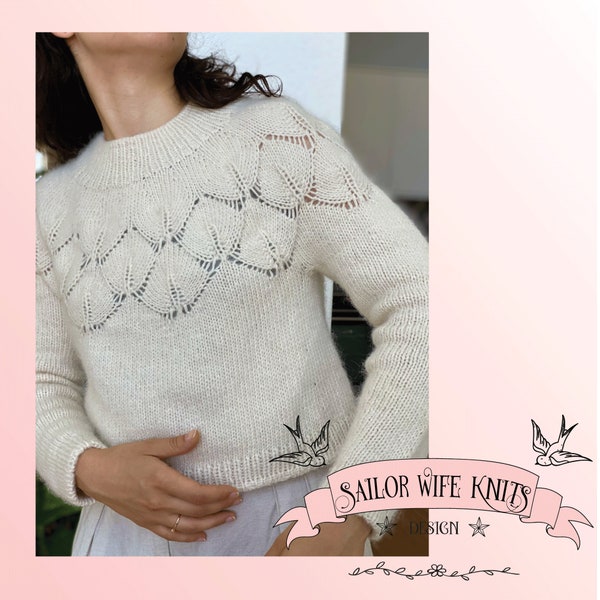 PDF Pattern Hygge pullover-Sailor Wife Knits-Woman Knitwear-DIY-Knitting Pattern-Knit Your Style - Knitting Jumper-Sweater Pullover