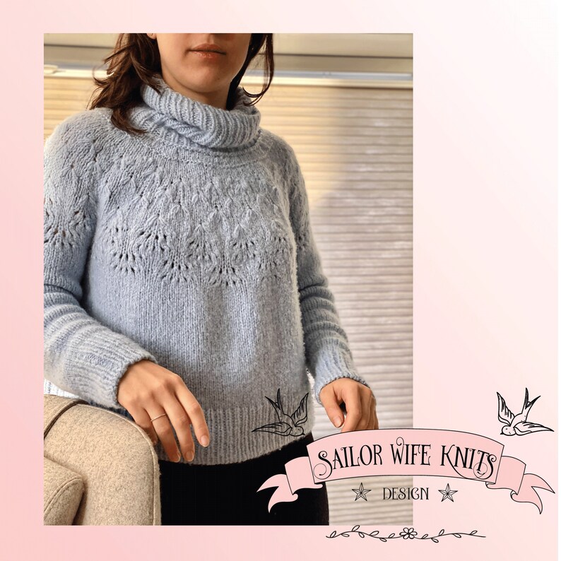 Knitting Pattern Round Yokepdf Pattern Seamless Yoke Pulloverknitting