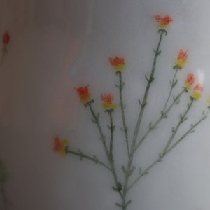 Taza de cerámica con flores silvestres, taza de café de cerámica hecha a mano, taza de té artesanal con diseño floral, taza grande, regalo para amantes del café imagen 3
