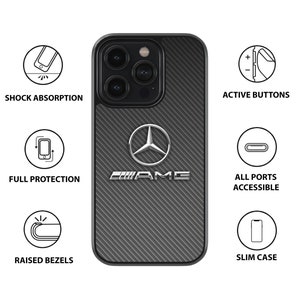 Custodia antiurto per telefono Mercedes Benz per modelli iPhone e Samsung, custodia resistente e sottile, custodia protettiva, accessori mercedes, premium immagine 2