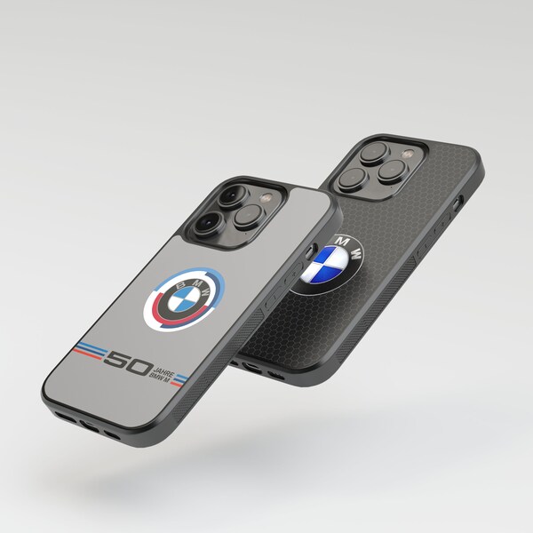 Stoßfestes BMW Logo, Jahrelange Handyhülle für iPhone und Samsung Modelle, starke und schlanke Handyhülle, Bmw Zubehör, handgefertigte Hülle, leicht