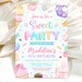 Sweet Party Invitation, EDITABLE Candy Land Party Invite, Sweets Candy ...