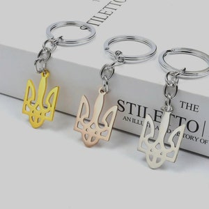 Ukraine keychain trizub