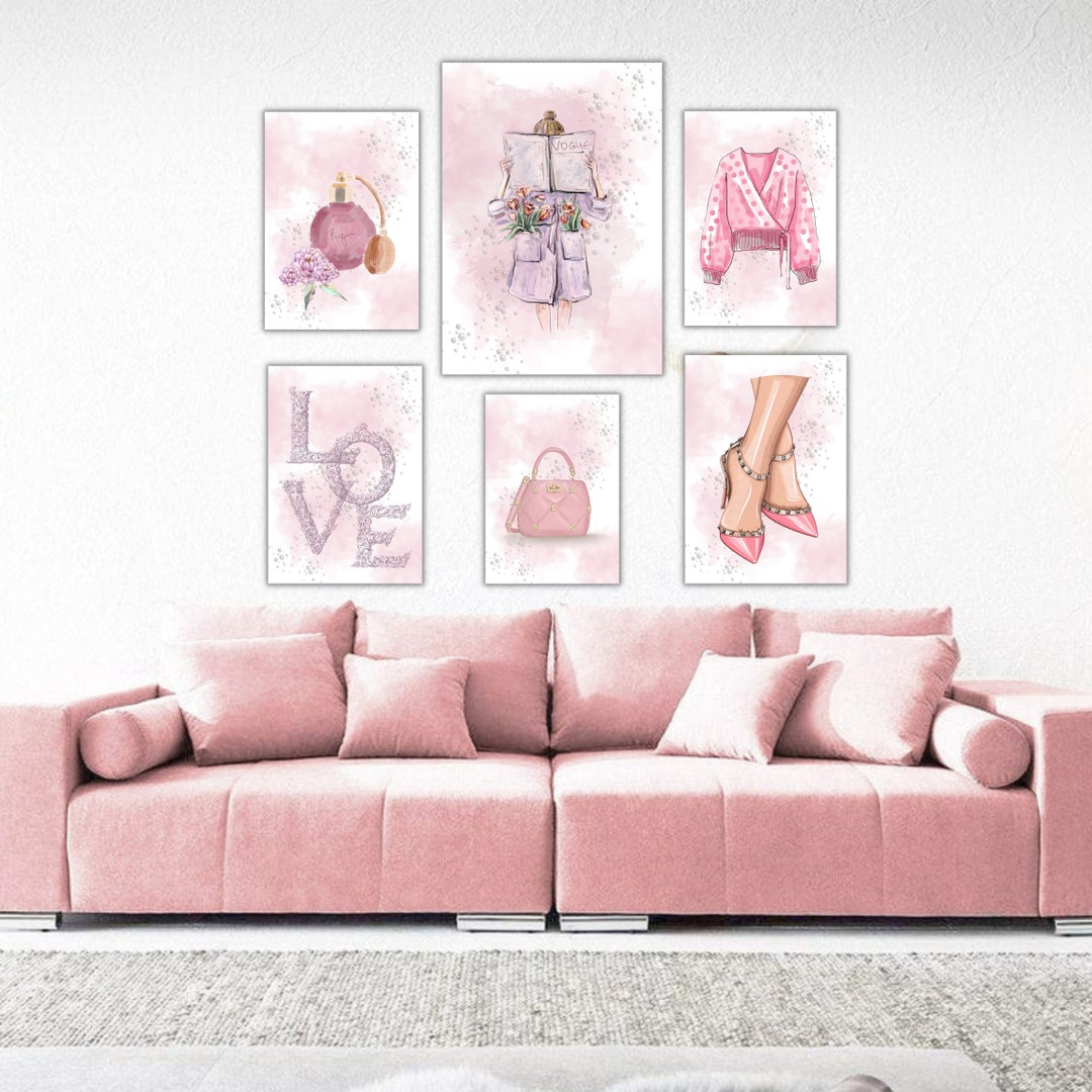 Fashion Poster Fashion Wall Art Dressing Room Wall Art 6 Fashion Art