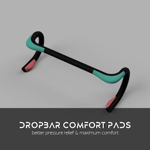 Drop Bar Oberlenker Pads Unterlenker Gummi Pads - Rennradgriffe unter Lenkerband Ergonomische Fahrradgriffe Gravel Rennrad - ein Paar