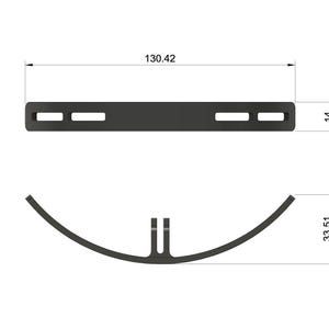 Curved number holder for racing, competition, road bike, gravel bike, MTB, cycling, Go Pro Mount Aero image 7