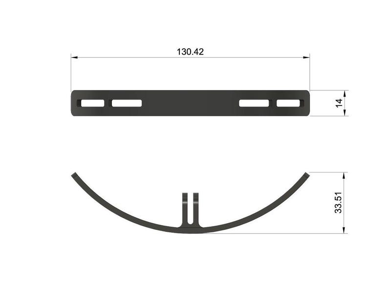 Curved number holder for racing, competition, road bike, gravel bike, MTB, cycling, Go Pro Mount Aero image 7