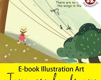 Landscape Drawing Illustration | Instant Download | PDF Format |Tutorial Book