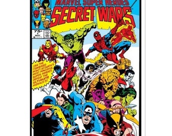 Digital Comic Secret Wars 1 and 2, Instant Download, Vintage Comic, Digital Download