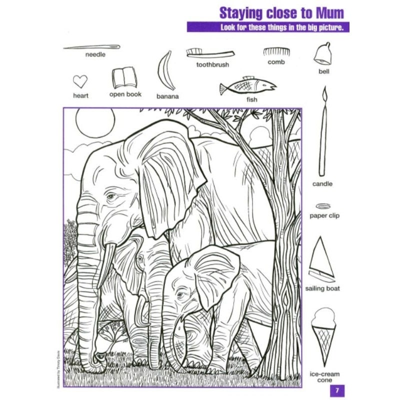 Find the Hidden Pictures Activity for Children PDF With Answers ...