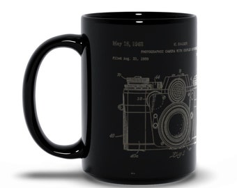 Diagramma di brevetto della fotocamera nera