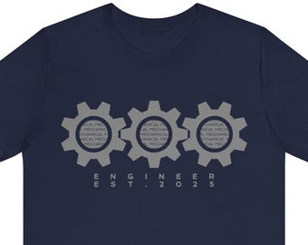 Est. 2025 Mechanical Engineer T-shirt, Unisex, Class of 2025 Tee Shirt, Engineering Tshirt, Engineering Gift,Engineer Gift,Gift for Engineer