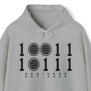 Est. 2024 Software Engineer Hoodie, Computer Science, Unisex, Class of 2024, Engineering Hoodie, Engineer Hooded Sweatshirt,Engineering Gift