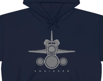 Aerospace Engineer Hoodie, Unisex, Engineering Hoodie, Engineer Hooded Sweatshirt, Engineering Gift, Engineer Gift, Funny Gift
