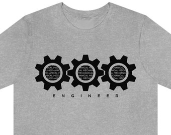 Mechanical Engineer T-shirt, Unisex, Engineering Tshirt, Engineering Gift, Engineer Gift, Gift for Engineer, Funny Engineer Tee Shirt