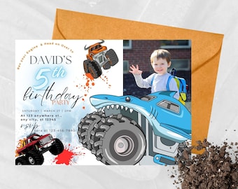 Monster Truck Birthday Party Template
