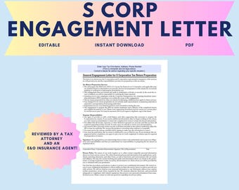 S Corp Verlobungsbrief - Version für 2024