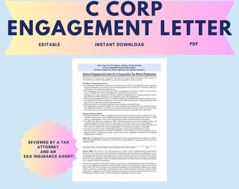 C Corp Verlobungsbrief - Version für 2024
