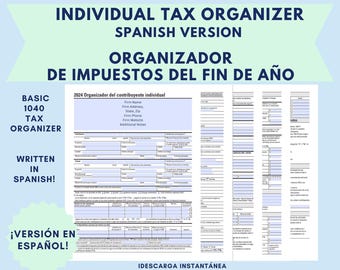 Kalender 2024 - Organizador de Impuestos - Spanische Version - (Digitaler Download)