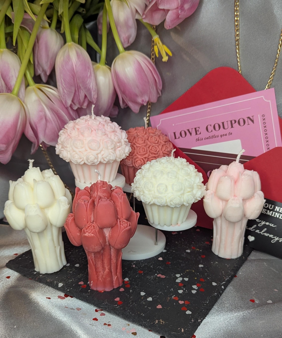 Flower Glow - Bouquet Candle Collection - Scented Soy Wax Candles Gift ...