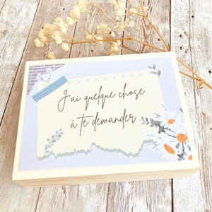 Coffret cadeau pour annonce grossesse, fiançailles, mariage. Fiole à message personnalisé. Demande marraine, parrain, témoin. Box surprise.