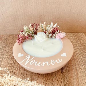 Personalisierte Kerze. Geschenk für Mama. Geschenk zum Großmuttertag. Muttertag. Großmuttertag. Alles Gute zum Muttertag. Nanny-Kerze.