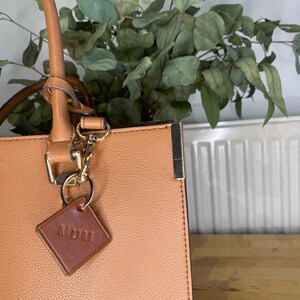 Personalised Leather Mothers Day Keyrings