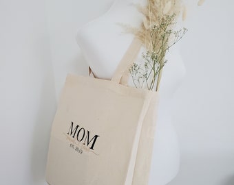 Large cotton bag with bottom | personalized | with name | jute bag | Mother's Day | Easter gift | gift