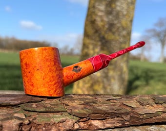 Poker Pipe Freehand Briar 9 mm Filter Tobacco Pipe briar Poker Pipe